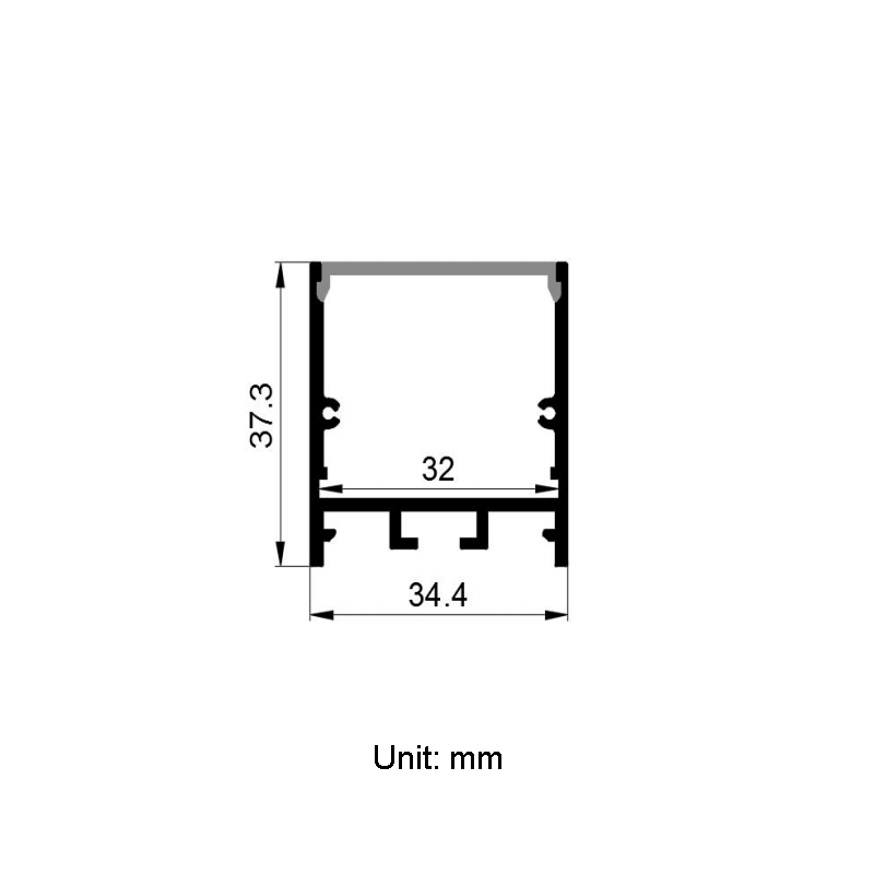 Pendant Light LED Aluminum Profile For 28mm Quad Row LED Lighting Strip Pendant Light LED Aluminum Profile For 28mm Quad Row LED Lighting Strip